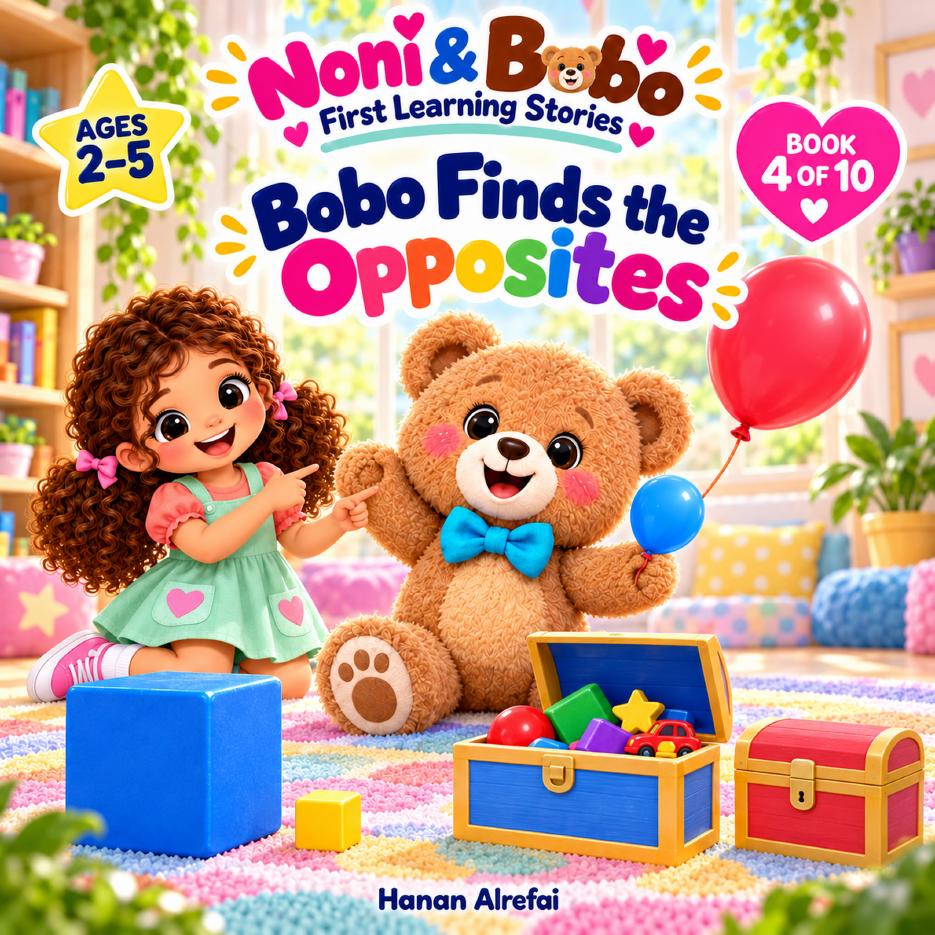 Bobo Finds the Opposites storybook cover