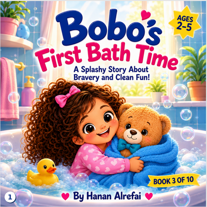 Bobo's First Bath Time storybook cover