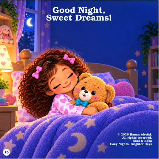 Noni's Cozy Pajama Night storybook interior
