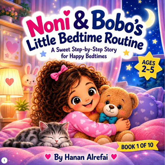 Noni and Bobo bedtime routine storybook cover