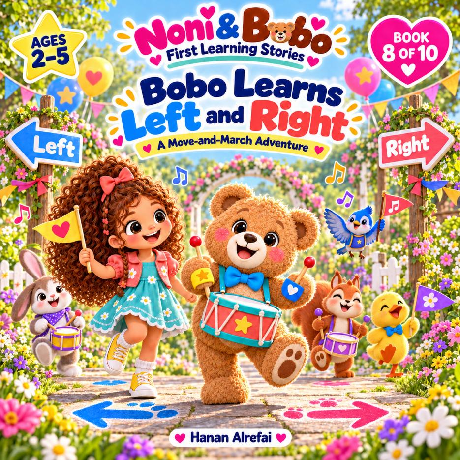 Bobo Learns Left and Right storybook cover