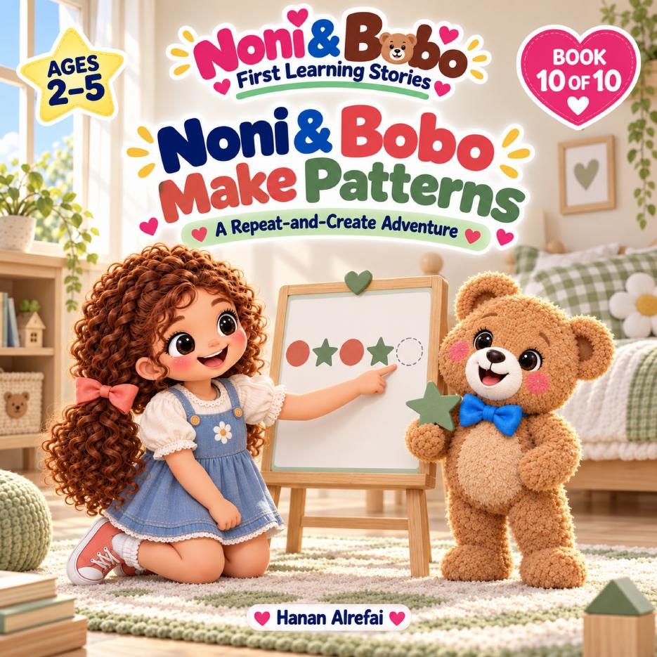 Noni and Bobo Make Patterns storybook cover